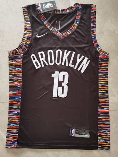 Brooklyn Nets James Harden City Edition Fan Edition Black Basketball Jersey