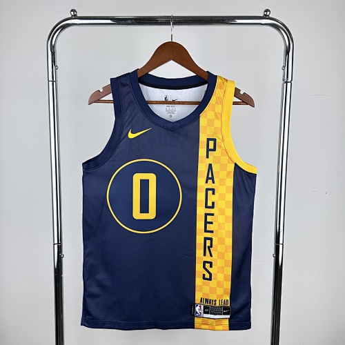 Indiana Pacers Tyrese Haliburton #0 City Edition 18 Season Basketball Jersey