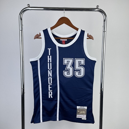 Oklahoma City Thunder Kevin Durant #35 Retro Edition Blue 2015/16 Basketball Jersey