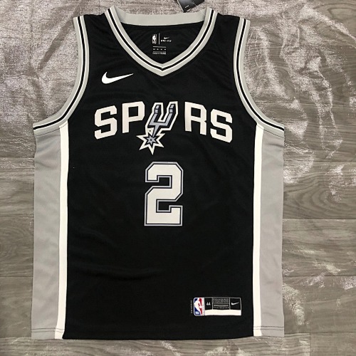 San Antonio Spurs #2 Black Basketball Jersey