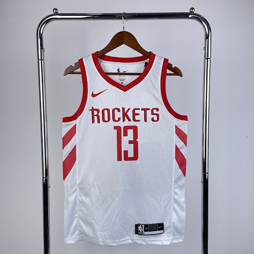 Houston Rockets James Harden #13 Home White Basketball Jersey