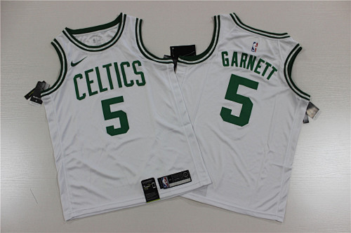 Boston Celtics #5 Fan Edition White Basketball Jersey