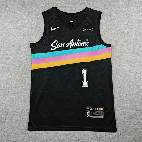 San Antonio Spurs City Edition Black Basketball Jersey