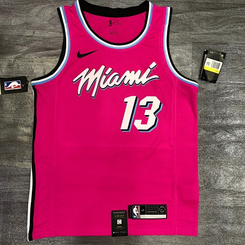 Miami Heat #13 Pink Basketball Jersey