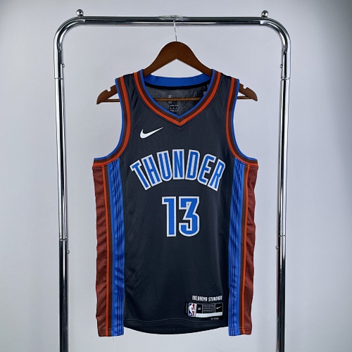 Oklahoma City Thunder #13 City Edition 23 Season Basketball Jersey