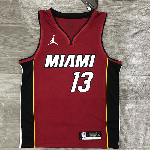 Miami Heat #13 Red 21 Season Basketball Jersey