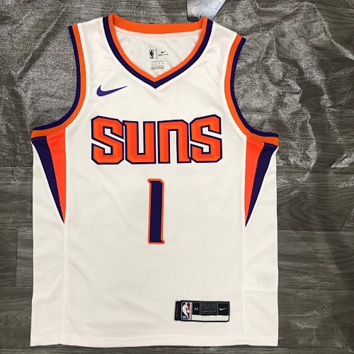 Phoenix Suns Devin Booker #1 White Basketball Jersey