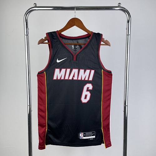 Miami Heat LeBron James #6 Black 23 Season Basketball Jersey