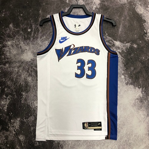Washington Wizards #33 Retro Edition 23 Season Basketball Jersey