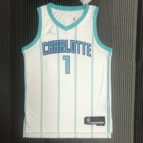 Charlotte Hornets LaMelo Ball #1 White Basketball Jersey