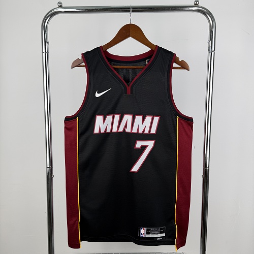 Miami Heat Giannis Antetokounmpo #7 Black 23 Season Basketball Jersey