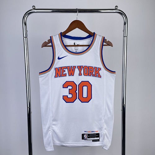 New York Knicks #30 White 23 Season Basketball Jersey