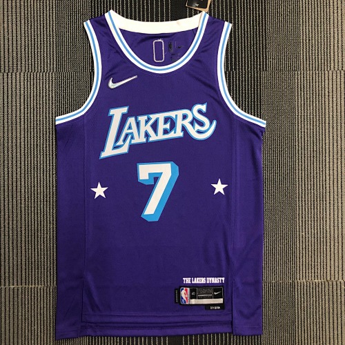 Los Angeles Lakers #7 City Edition 22 Season Basketball Jersey