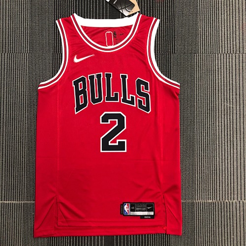 Chicago Bulls LaMelo Ball #2 Red Basketball Jersey