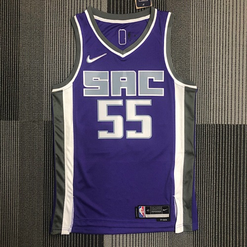 Sacramento Kings Jalen Williams #55 Purple Basketball Jersey