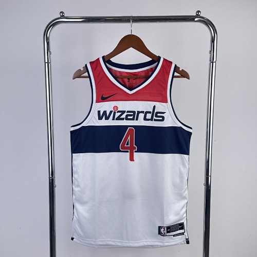 Washington Wizards #4 Home White 23 Season Basketball Jersey
