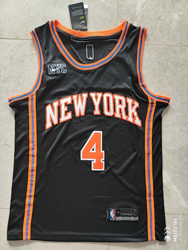 New York Knicks Derrick Rose Black Basketball Jersey