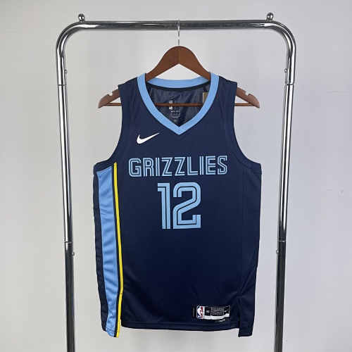 Memphis Grizzlies Ja Morant #12 Away Blue 23 Season Basketball Jersey