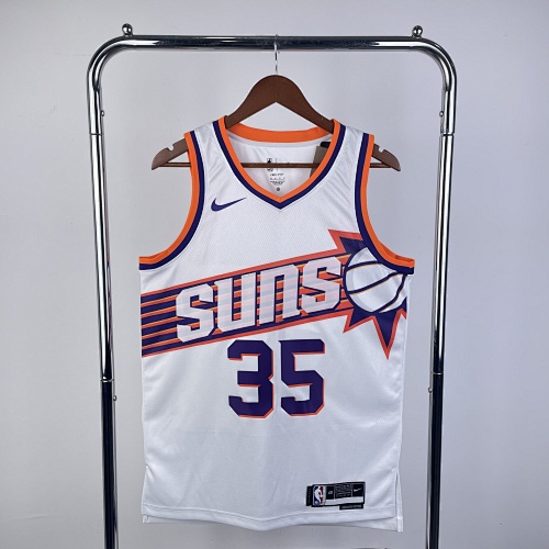 Phoenix Suns Kevin Durant #35 Home White 24 Season Basketball Jersey