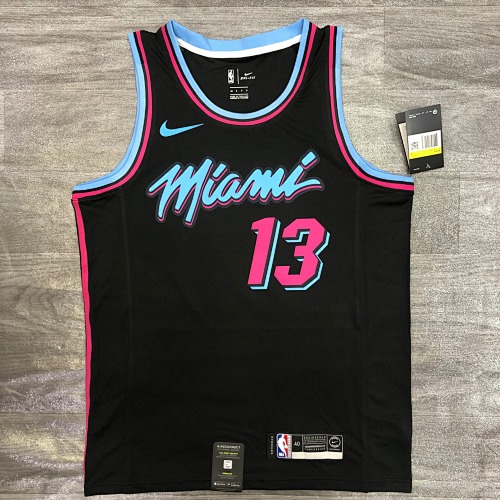 Miami Heat #13 Black Basketball Jersey