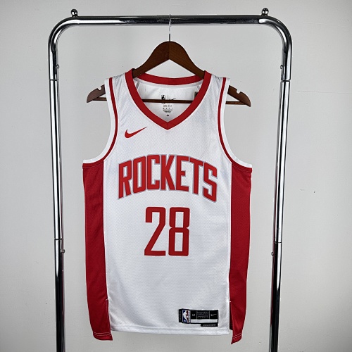 Houston Rockets #28 Home White 23 Season Basketball Jersey