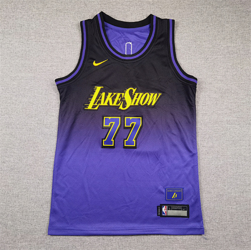 Los Angeles Lakers Luka Doncic City Edition Purple Basketball Jersey