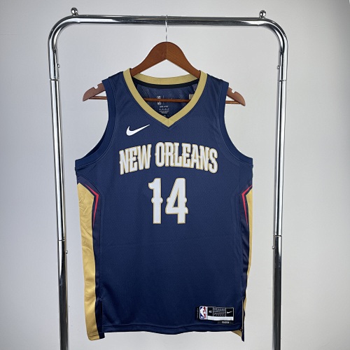 New Orleans Pelicans Brandon Ingram #14 Blue 23 Season Basketball Jersey