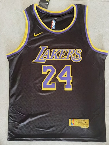 Los Angeles Lakers Fan Edition Black Basketball Jersey