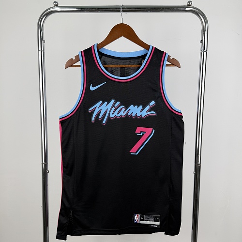 Miami Heat Giannis Antetokounmpo #7 Black Basketball Jersey