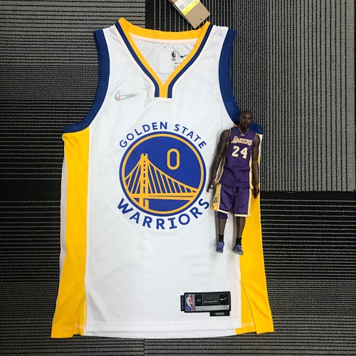 Golden State Warriors #0 White Basketball Jersey