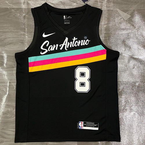 San Antonio Spurs #8 City Edition 21 Season Basketball Jersey