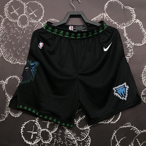 Minnesota Timberwolves Retro Edition Black Shorts