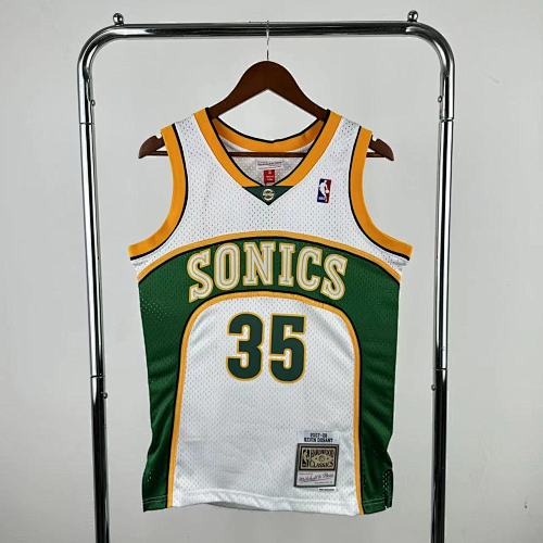 Oklahoma City Thunder Kevin Durant #35 Retro Edition White 08 Season Basketball Jersey