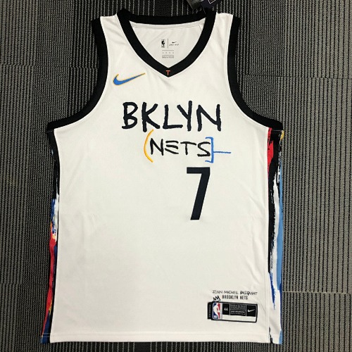 Brooklyn Nets Kevin Durant #7 White Basketball Jersey