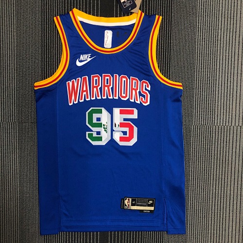 Golden State Warriors #95 Retro Edition Limited Edition Basketball Jersey
