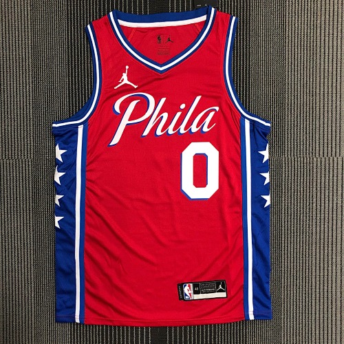 Philadelphia 76ers Tyrese Maxey #0 Limited Edition Jumpman Red Basketball Jersey