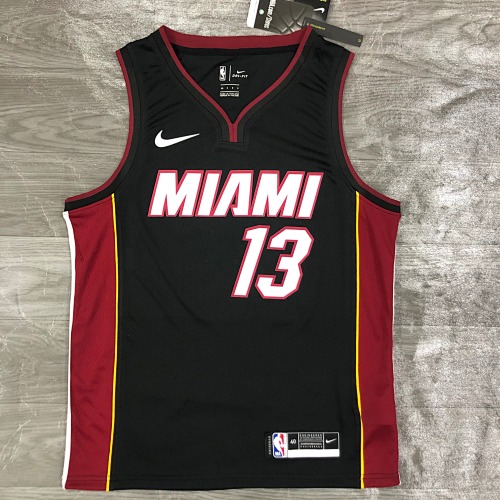 Miami Heat #13 Black Basketball Jersey