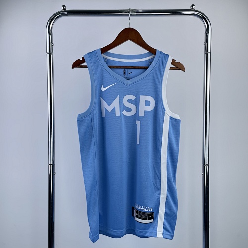 Minnesota Timberwolves Anthony Edwards #1 Basketball Jersey