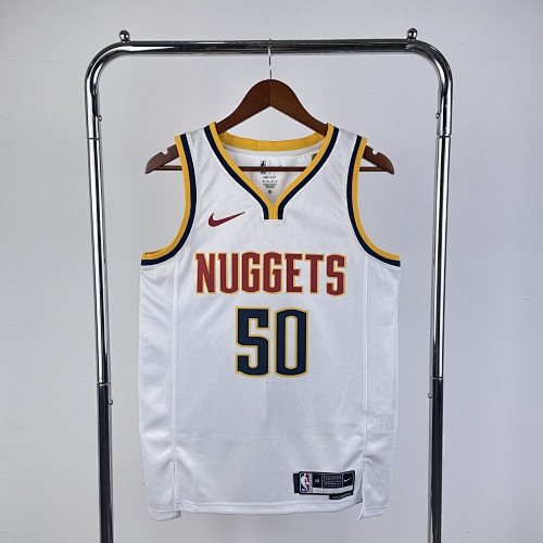Denver Nuggets #50 White 23 Season Basketball Jersey