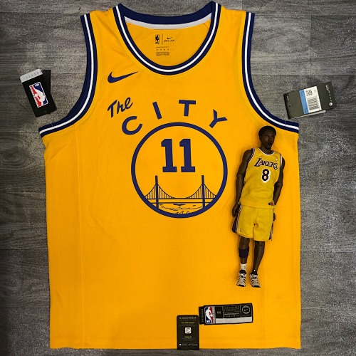 Golden State Warriors Klay Thompson #11 Yellow Basketball Jersey