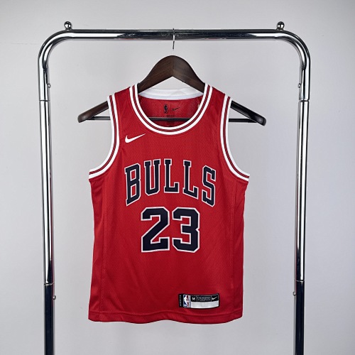 Chicago Bulls Michael Jordan #23 Red Kids Basketball Jersey