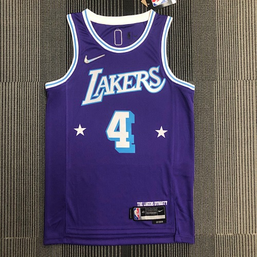 Los Angeles Lakers #4 City Edition 22 Season Basketball Jersey