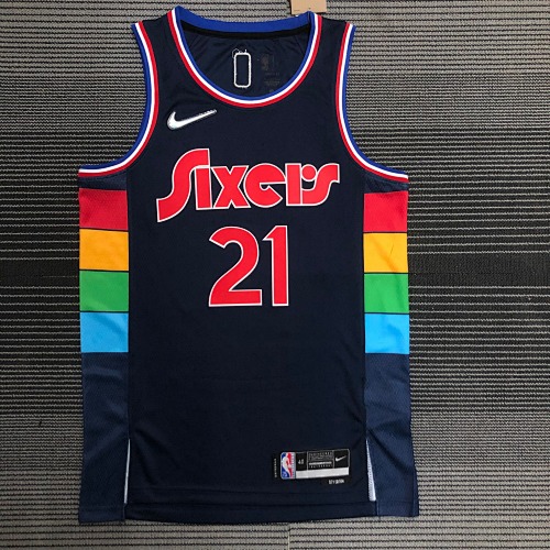 Philadelphia 76ers Joel Embiid #21 City Edition 22 Season Basketball Jersey