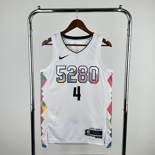 Denver Nuggets #4 City Edition 25 Season Basketball Jersey