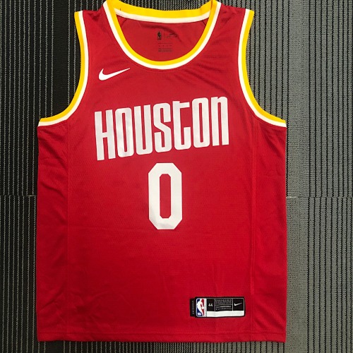 Houston Rockets #0 Retro Edition Red Basketball Jersey