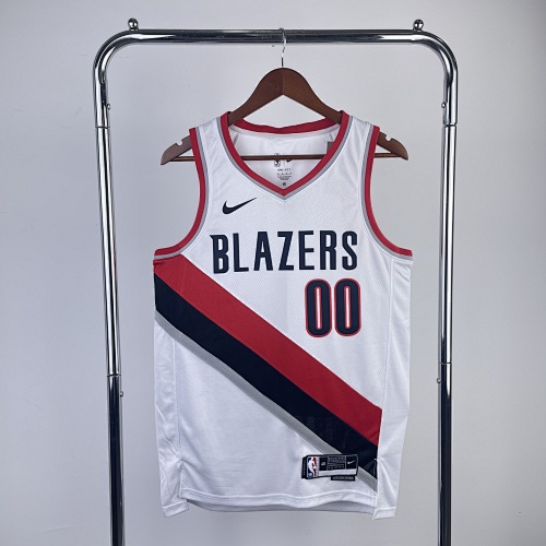 Portland Trail Blazers #0 White 23 Season Basketball Jersey