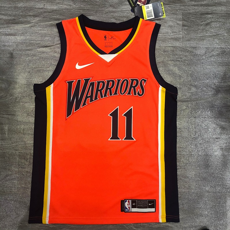 Golden State Warriors Klay Thompson #11 Orange Basketball Jersey