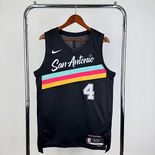 San Antonio Spurs #4 City Edition 26 Season Basketball Jersey