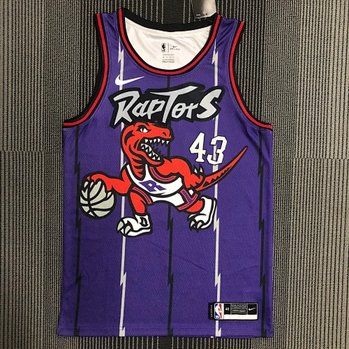 Toronto Raptors Pascal Siakam #43 Retro Edition Purple Basketball Jersey