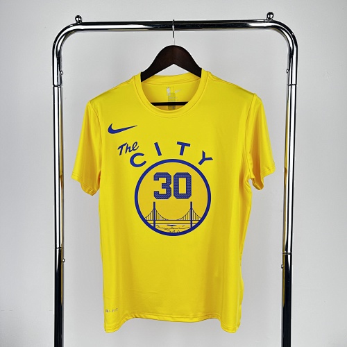 Golden State Warriors Stephen Curry #30 Yellow Basketball Jersey